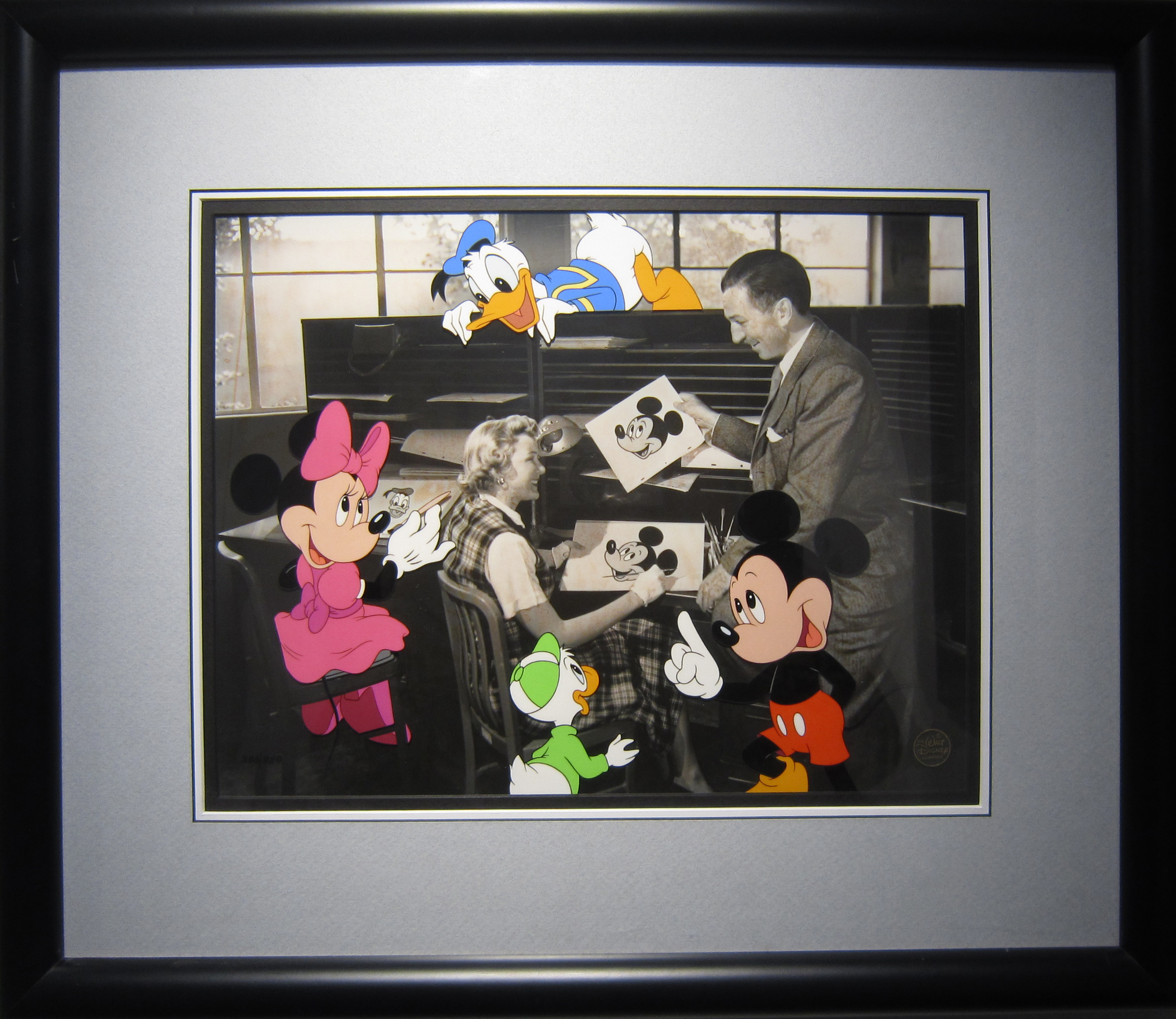 Walt Disney Walt in the Ink & Paint Department (Framed)